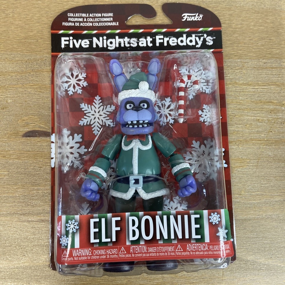 New Five Nights at Freddy's Elf Bonnie 5" Collectible Holiday Action Figure